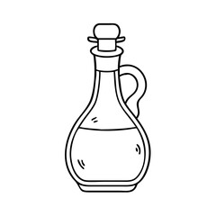 vinegar bottle icon, vinegar bottle vector illustration-simple illustration of vinegar bottle, perfect for vinegar bottle logos and icons
