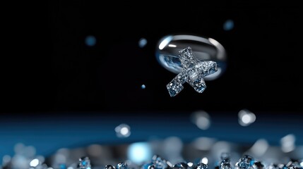 Metallic crystal, liquid, and droplets