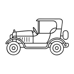 vintage car icon, vintage car vector illustration-simple illustration of vintage car, perfect for vintage car logos and icons