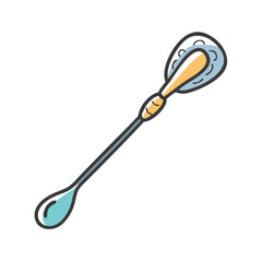 cocktail stirrer icon, cocktail stirrer vector illustration-simple illustration of cocktail stirrer, perfect for cocktail stirrer logos and icons