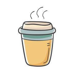 coffee cup icon, coffee cup vector illustration-simple illustration of coffee cup, perfect for coffee cup logos and icons