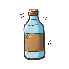 cold brew bottle icon, cold brew bottle vector illustration-simple illustration of cold brew bottle, perfect for cold brew bottle logos and icons