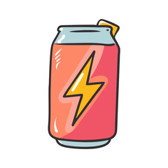 energy drink can icon, energy drink can vector illustration-simple illustration of energy drink can, perfect for energy drink can logos and icons