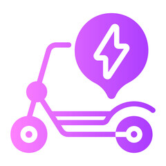 Scooter gradient icon