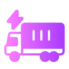 Truck  gradient icon