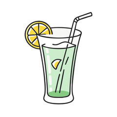 gin fizz icon, gin fizz vector illustration-simple illustration of gin fizz, perfect for gin fizz logos and icons