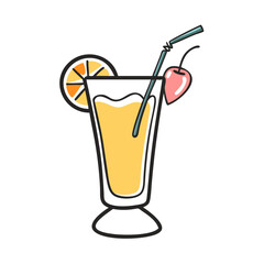 gin fizz icon, gin fizz vector illustration-simple illustration of gin fizz, perfect for gin fizz logos and icons