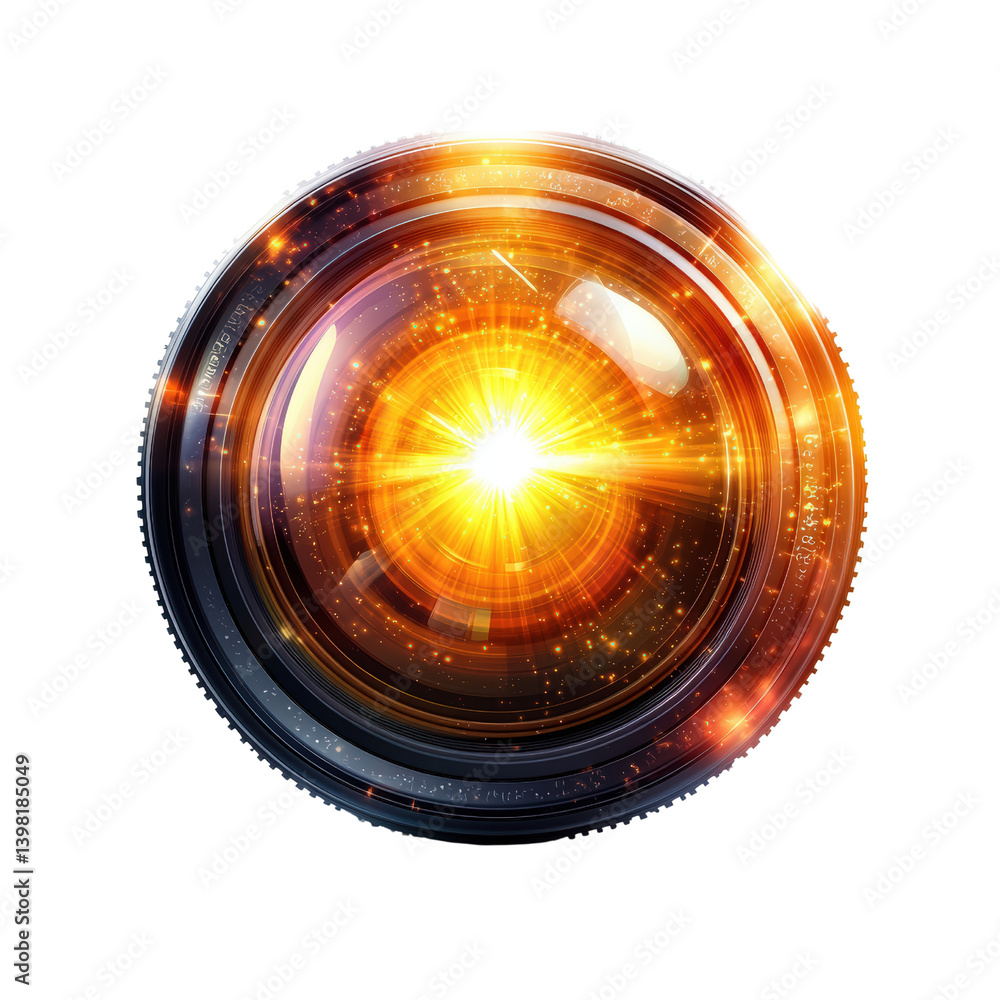 Poster lens capturing the radiant sunlight shining brightly creating a stunning visual effect and highlight