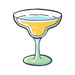 margarita glass icon, margarita glass vector illustration-simple illustration of margarita glass, perfect for margarita glass logos and icons