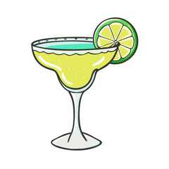 margarita with salt rim icon, margarita with salt rim vector illustration-simple illustration of margarita with salt rim, perfect for margarita with salt rim logos and icons