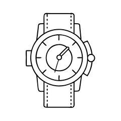 wristwatch icon, wristwatch vector illustration-simple illustration of wristwatch, perfect for wristwatch logos and icons