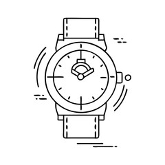 wristwatch icon, wristwatch vector illustration-simple illustration of wristwatch, perfect for wristwatch logos and icons