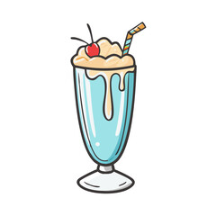 milkshake icon, milkshake vector illustration-simple illustration of milkshake, perfect for milkshake logos and icons