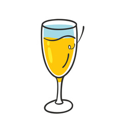 mimosa glass icon, mimosa glass vector illustration-simple illustration of mimosa glass, perfect for mimosa glass logos and icons