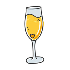 mimosa glass icon, mimosa glass vector illustration-simple illustration of mimosa glass, perfect for mimosa glass logos and icons