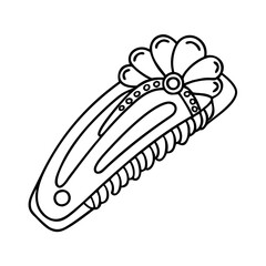 hair clip icon, hair clip vector illustration-simple illustration of hair clip, perfect for hair clip logos and icons