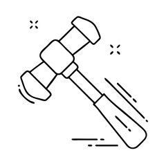 hammer icon, hammer vector illustration-simple illustration of hammer, perfect for hammer logos and icons