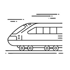 high speed train icon, high speed train vector illustration-simple illustration of high speed train, perfect for high speed train logos and icons