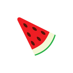 Simple watermelon slice icon. Vector.