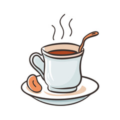 turkish coffee icon, turkish coffee vector illustration-simple illustration of turkish coffee, perfect for turkish coffee logos and icons