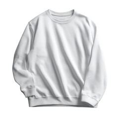 Flat lay of oversized sweatshirt on fashion display studio environment minimalist viewpoint