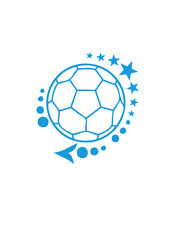 Obraz premium ballon handball logo etoiles stars club
