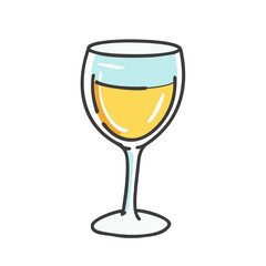 wine glass icon, wine glass vector illustration-simple illustration of wine glass, perfect for wine glass logos and icons