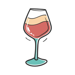 wine tasting glass icon, wine tasting glass vector illustration-simple illustration of wine tasting glass, perfect for wine tasting glass logos and icons