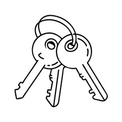 keys icon, keys vector illustration-simple illustration of keys, perfect for keys logos and icons