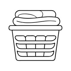 laundry basket icon, laundry basket vector illustration-simple illustration of laundry basket, perfect for laundry basket logos and icons