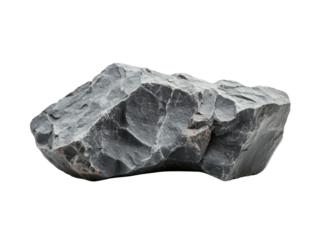 Heavy rock isolated on transparent background. generative Ai.
