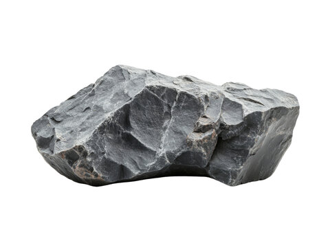 Heavy rock isolated on transparent background. generative Ai.
