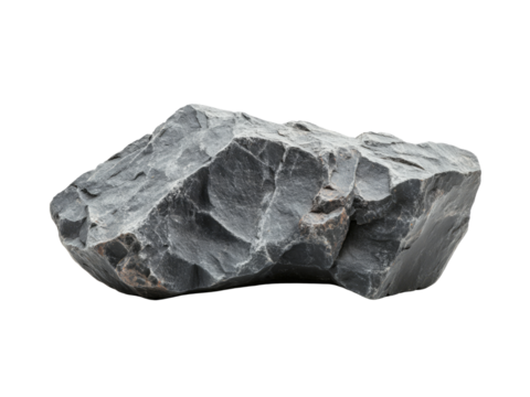 Heavy rock isolated on transparent background. generative Ai.