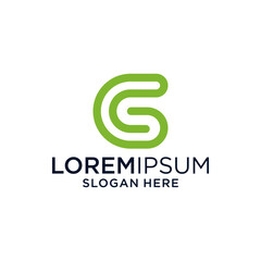 Modern Green Lettermark Logo Design