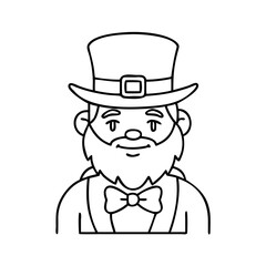 leprechaun icon, leprechaun vector illustration-simple illustration of leprechaun, perfect for leprechaun logos and icons