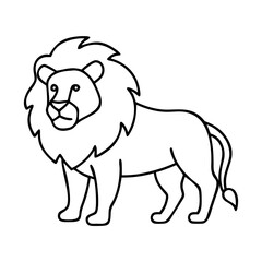 lion icon, lion vector illustration-simple illustration of lion, perfect for lion logos and icons