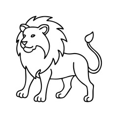 lion icon, lion vector illustration-simple illustration of lion, perfect for lion logos and icons