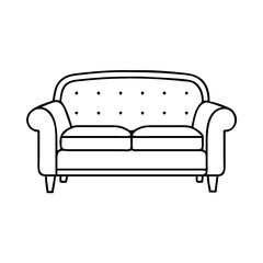 lounge couch icon, lounge couch vector illustration-simple illustration of lounge couch, perfect for lounge couch logos and icons