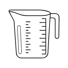 measuring cup icon, measuring cup vector illustration-simple illustration of measuring cup, perfect for measuring cup logos and icons
