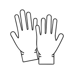 medical gloves icon, medical gloves vector illustration-simple illustration of medical gloves, perfect for medical gloves logos and icons