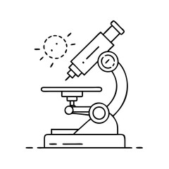 microscope icon, microscope vector illustration-simple illustration of microscope, perfect for microscope logos and icons