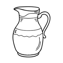 milk jug icon, milk jug vector illustration-simple illustration of milk jug, perfect for milk jug logos and icons