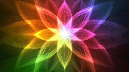 Radiant Rainbow Flower: A Symphony of Colors