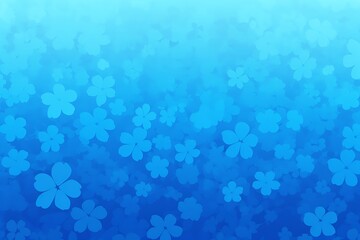 Floral Blue Gradient Background