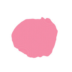 ピンクの変形円形図形ドット柄フレーム