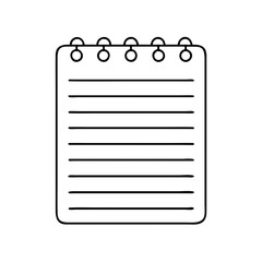 notepad icon, notepad vector illustration-simple illustration of notepad, perfect for notepad logos and icons