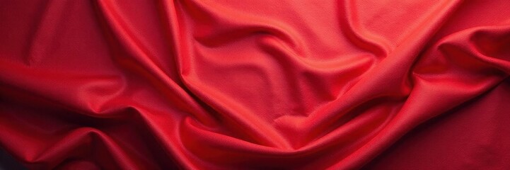 Obraz premium Subtle sheen, aged red cloth; panoramic view Seamless repeat , old, wide