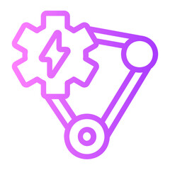 Hybrid Solution gradient icon