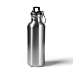 Stainless Steel Water Bottle with Carry Loop Perfect for Hydration Fitness and Outdoor Activities