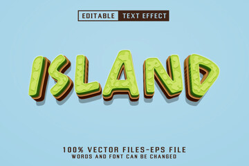 Island 3d Text - Editable Text Effect